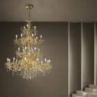 Kroonluchter 27 Lichten in Venetiaans glas Handgemaakt in Italië - Florentine Viadurini