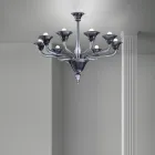 Venetiaanse glazen kroonluchter 8 lichts Made in Italy - Ismail Viadurini