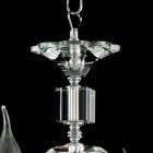 Kroonluchter 8 desgin lichten glas met cristallo Ivy decoraties Viadurini