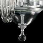 Kroonluchter 8 desgin lichten glas met cristallo Ivy decoraties Viadurini