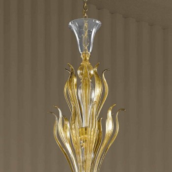 16 lichts handgemaakte Venetiaanse glazen kroonluchter, gemaakt in Italië - Agustina