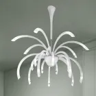 21 lichts Venetiaanse glazen kroonluchter handgemaakt in Italië - Jason Viadurini