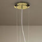 6 Lichte handgemaakte Venetiaanse glazen kroonluchter gemaakt in Italië - Bernadette Viadurini