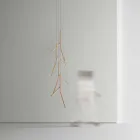 Hangkroonluchter met unieke houten rozet Made in Italy - Orlov Viadurini