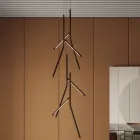 Hangkroonluchter met unieke houten rozet Made in Italy - Orlov Viadurini