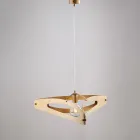 Apus hanglamp van wit chroomzilver metaal Viadurini