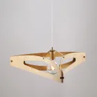 Apus hanglamp van wit chroomzilver metaal Viadurini