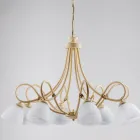 Cosmo hanglamp voor binnen, gemaakt van zwart metaal en glas Viadurini