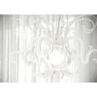 Hangkroonluchter in recyclebaar wit of zwart plexiglas - Sancho Viadurini