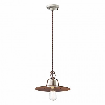 Industriële stijl hanglamp Ferroluce Viadurini