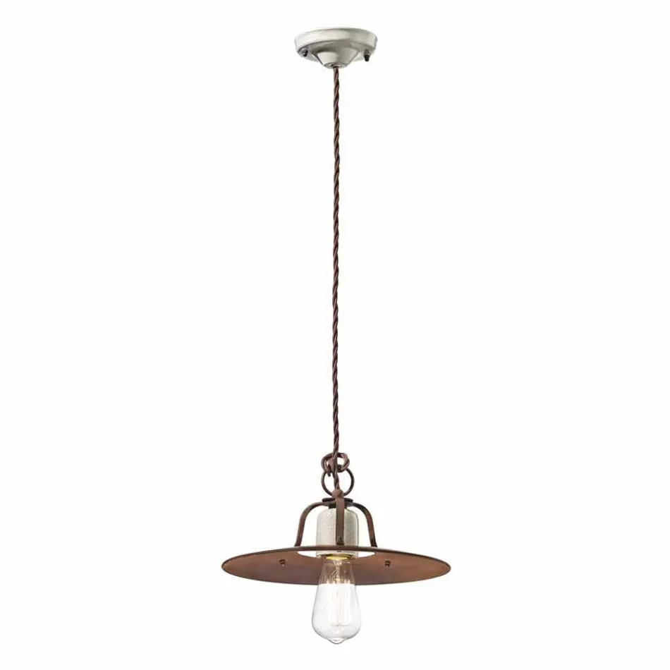 Industriële stijl hanglamp Ferroluce Viadurini
