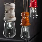 Chandelier drie schijnwerpers ambachtelijke schorsing Jayda Ferroluce Viadurini