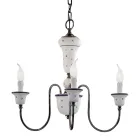 Handgemaakte keramische en antieke koperen kroonluchter - Sanremo Viadurini