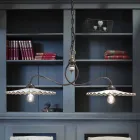 Chandelier rocker gepolijste keramische Ferroluce L&#39;Aquila Viadurini