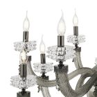 Klassieke kroonluchter 30 lichts in Italiaans luxe handgemaakt glas - Saline Viadurini