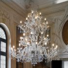 Klassieke kroonluchter 36 lichten in Venetië-glas gemaakt in Italië - Florentine Viadurini