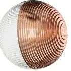 Kroonluchter met 8 lampen in geblazen glas in de vorm van een bol Gemaakt in Italië - Prilla Viadurini