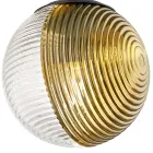 Kroonluchter met 8 lampen in geblazen glas in de vorm van een bol Gemaakt in Italië - Prilla Viadurini