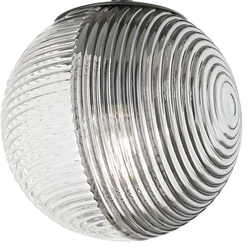 Kroonluchter met 8 lampen in geblazen glas in de vorm van een bol Gemaakt in Italië - Prilla Viadurini