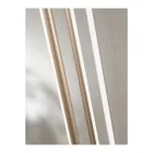 Kroonluchter met 8 LED-lampjes van goudgeverfd metaal en verstelbare kabels - oranje Viadurini