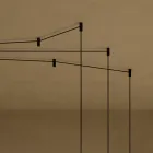 Kroonluchter met Canneté glazen cilinders gemaakt in Italië - Oris Viadurini