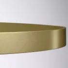 Kroonluchter met glazen body en 6 aluminium cirkels - Clara Viadurini