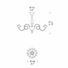 12 lichts handgemaakte Venetiaanse glazen kroonluchter gemaakt in Italië - Margherita Viadurini