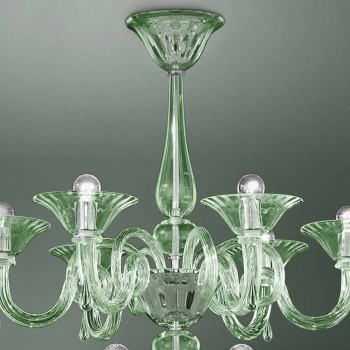 18-lichts Venetiaanse glazen kroonluchter handgemaakt in Italië - Margherita