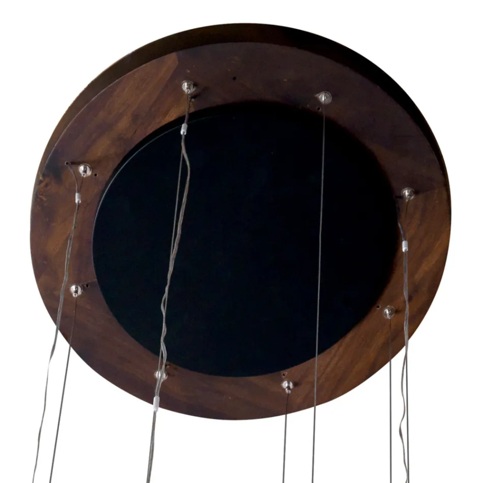 Een 4-delige design kroonluchter in Grilli York hout gemaakt in Italië Viadurini