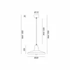 Industriële vormgeving stijl antieke ijzeren kroonluchter Monica Viadurini