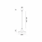 Industriële vormgeving stijl antieke ijzeren kroonluchter Monica Viadurini