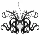 Moderne design plexiglas kroonluchter gemaakt in Italië, Malito Viadurini