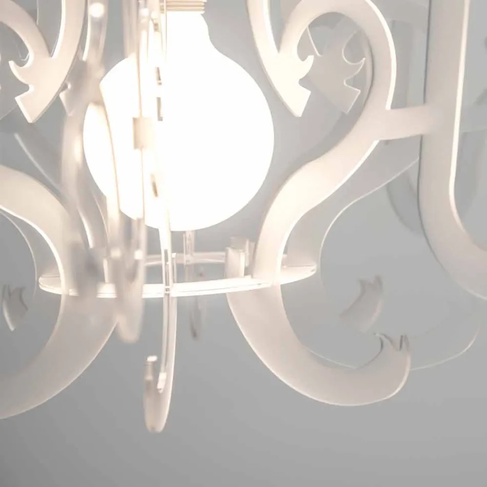 Moderne design plexiglas kroonluchter gemaakt in Italië, Malito Viadurini