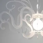 Moderne design plexiglas kroonluchter gemaakt in Italië, Malito Viadurini