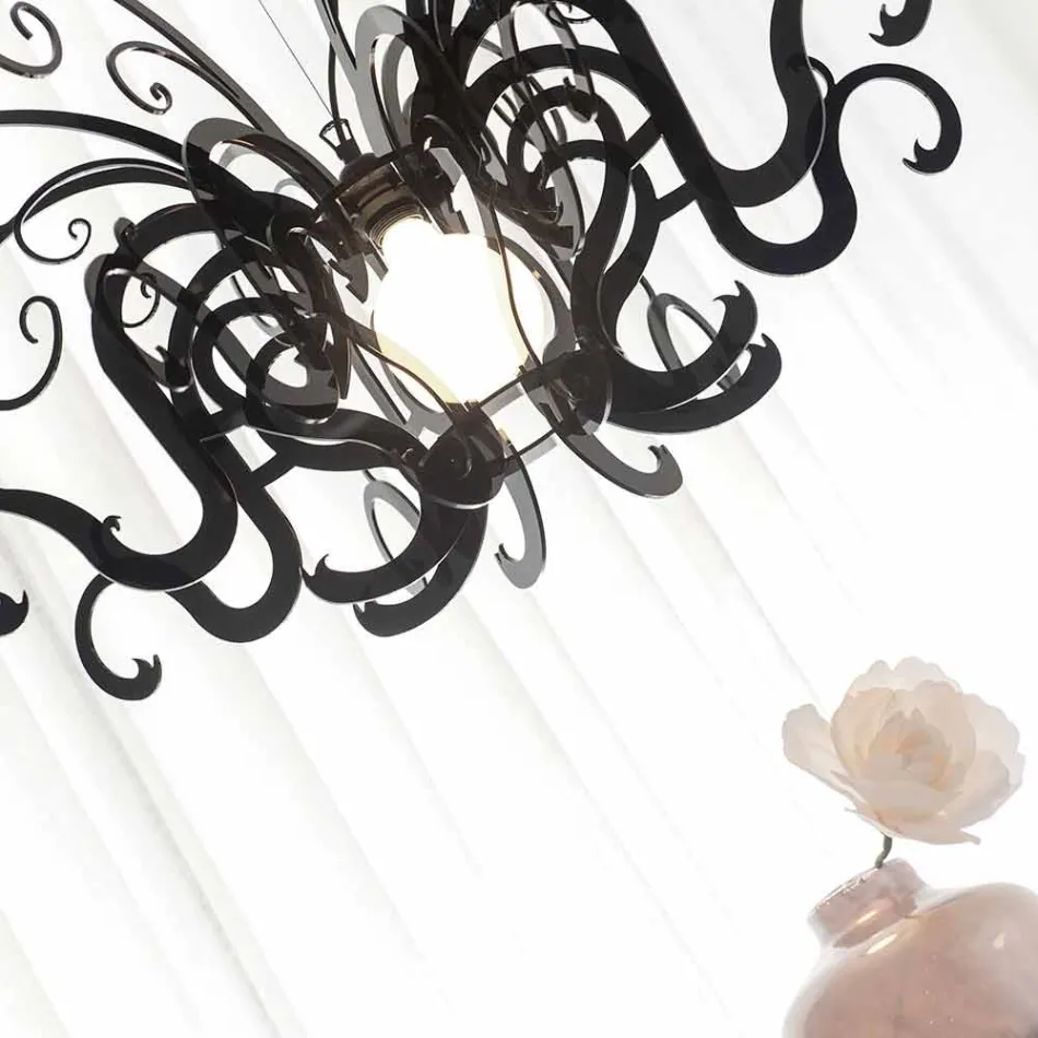 Moderne design plexiglas kroonluchter gemaakt in Italië, Malito Viadurini