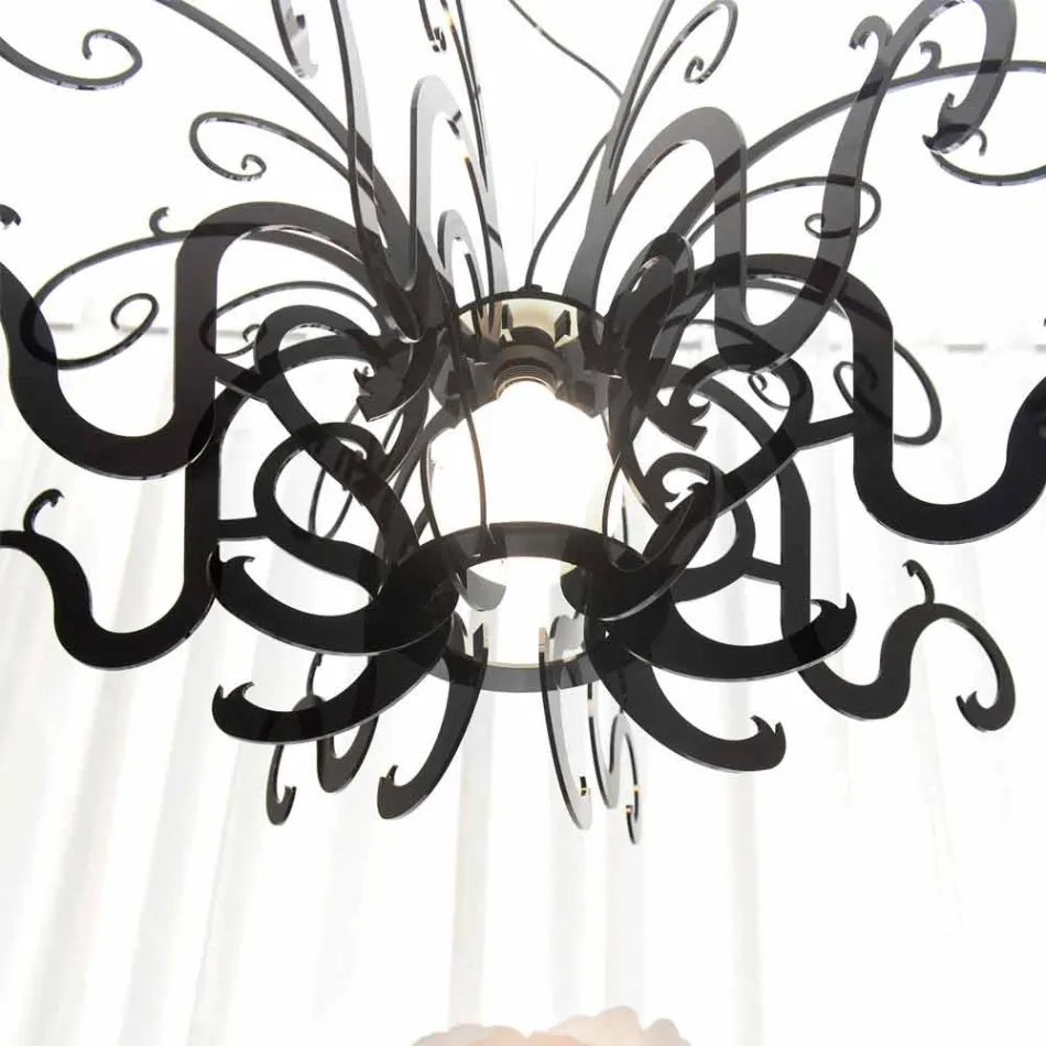 Moderne design plexiglas kroonluchter gemaakt in Italië, Malito Viadurini