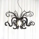 Moderne design plexiglas kroonluchter gemaakt in Italië, Malito Viadurini