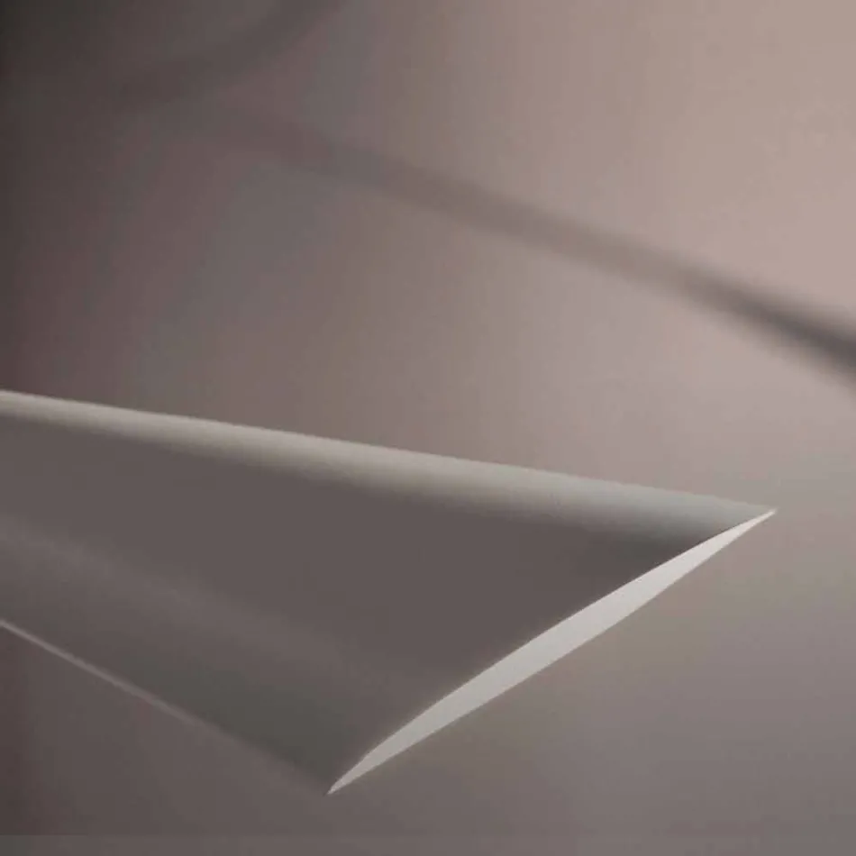 Handgemaakte wit geschilderde stalen kroonluchter gemaakt in Italië - Elica Viadurini