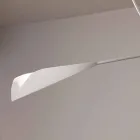 Handgemaakte wit geschilderde stalen kroonluchter gemaakt in Italië - Elica Viadurini