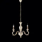 Houten kroonluchter, gemaakt in Italië, voor interieurdecoratie - Florence Viadurini