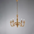 Houten kroonluchter, gemaakt in Italië, voor interieurdecoratie - Siena Viadurini