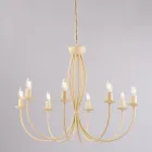 Witte metalen kroonluchter voor het verlichten van stijlvolle ruimtes – Roccia Viadurini