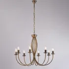 Witte metalen kroonluchter voor het verlichten van stijlvolle ruimtes – Roccia Viadurini