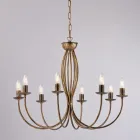 Witte metalen kroonluchter voor het verlichten van stijlvolle ruimtes – Roccia Viadurini