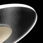 Metalen kroonluchter met micro-gestippelde plexiglas diffuser - Nora Viadurini