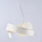 Asteroide: een kroonluchter van zwart metaal en glas voor moderne interieurs. Viadurini