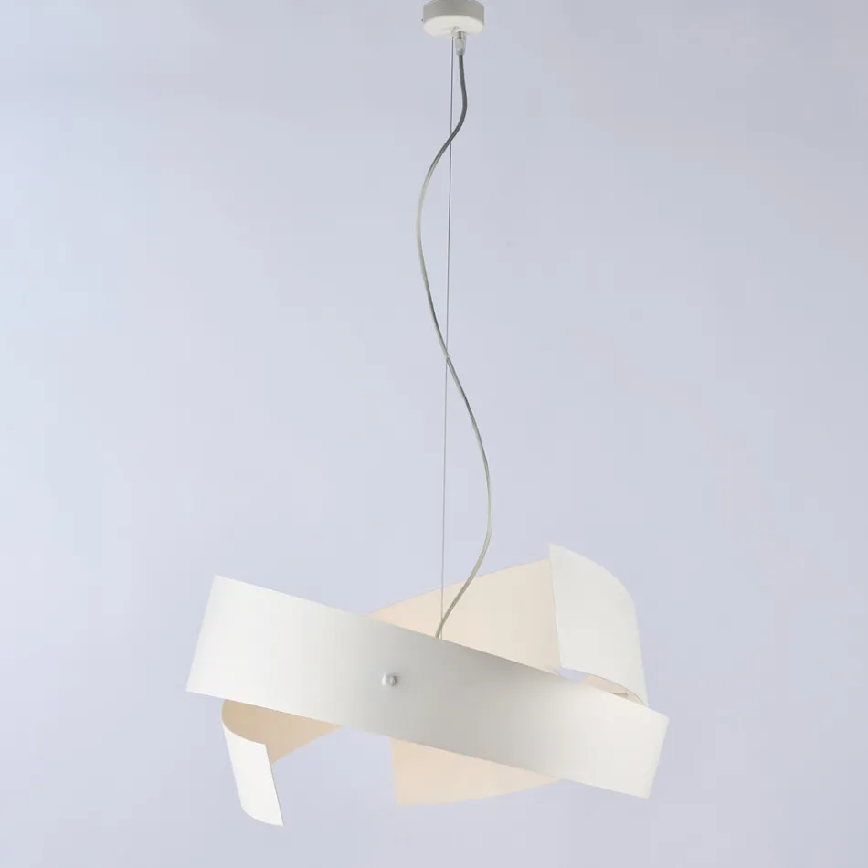 Asteroide: een kroonluchter van zwart metaal en glas voor moderne interieurs. Viadurini