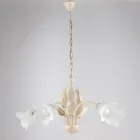 Kroonluchter van metaal en glas voor een verfijnde uitstraling – Sirio Viadurini