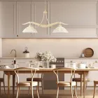 2-lichts glazen en metalen kroonluchter voor binnenverlichting - Musca Viadurini