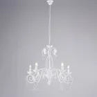 Metalen kroonluchter voor een lichte en uitnodigende sfeer in het interieur – Perla Viadurini